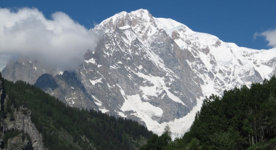 TMB - Mont Blanc vanuit Courmayeur