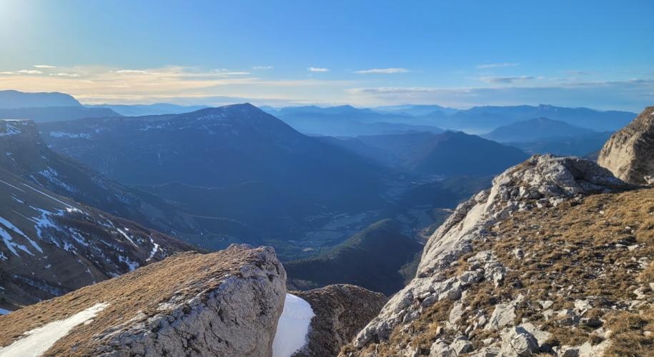 Plateau d'Ambel - zicht op de Drôme vallei